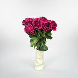 Luxe Zijden Bloemen Boeket Bordeaux