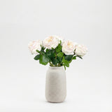 Bouquet de fleurs artificielles Crème